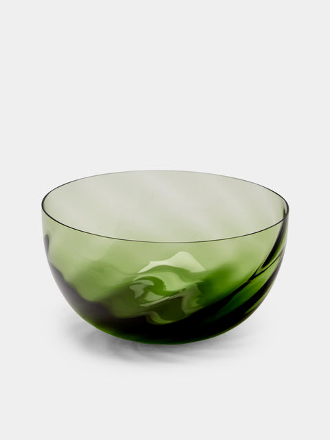 NasonMoretti - Idra Hand-Blown Murano Glass Bowl - Green - ABASK - 