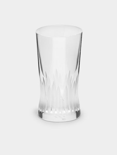 J. Hill's Standard - Martino Gamper Furrow Cut Crystal Tumbler (Set of 2) - Clear - ABASK- 