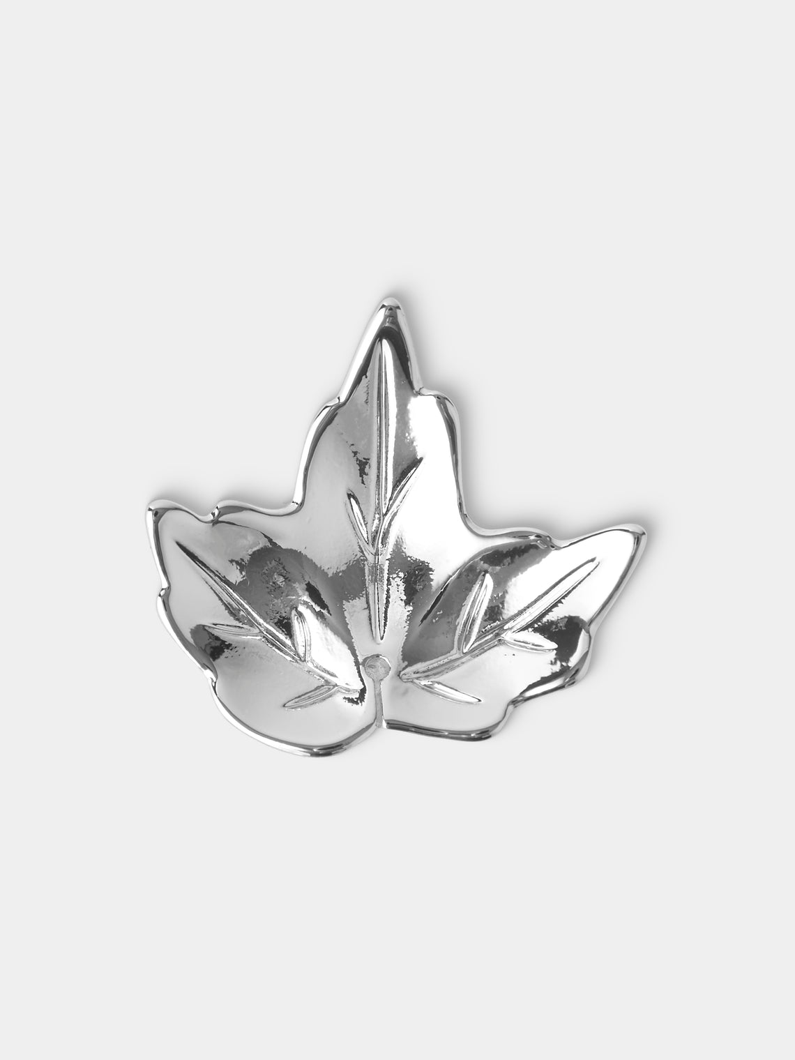 Ercuis - | Set of 6 | Leaf Silver-Plated Place Card Holders - Silver - ABASK