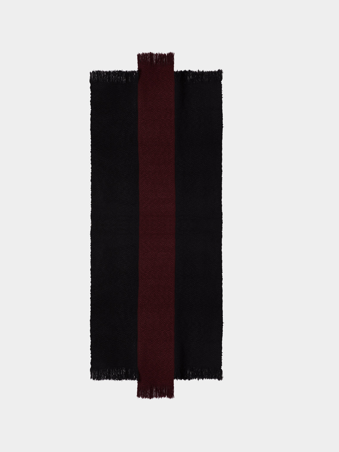 Norlha - Saddle Hand-Spun Yak Blanket (86.5in/2.2m) - Black - ABASK - 