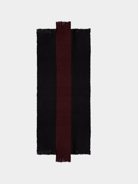Norlha - Saddle Hand-Spun Yak Blanket (86.5in/2.2m) - Black - ABASK - 