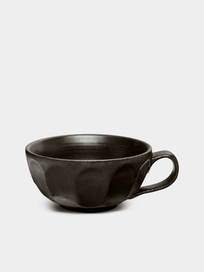 Kaneko Kohyo - Rinka Ceramic Soup Cups (Set of 4) - Black - ABASK - 