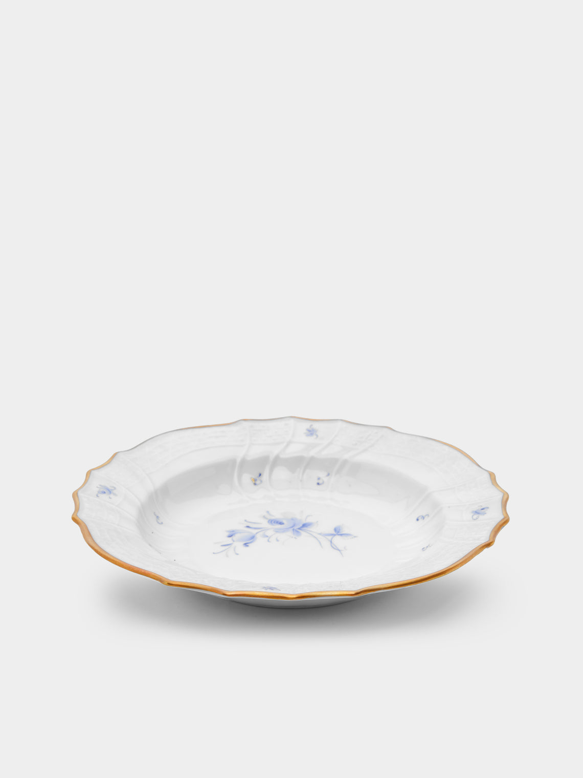 Antique and Vintage - 1960s Lorenz Hutschenreuther Hand-Painted Porcelain Soup Plates (Set of 10) -  - ABASK