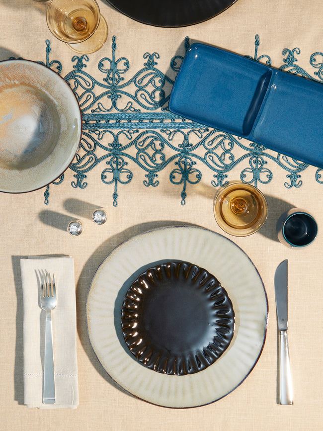 Mervyn Gers Ceramics - 'Paper' Hand-Glazed Ceramic Dinner Plates (Set of 6) -  - ABASK