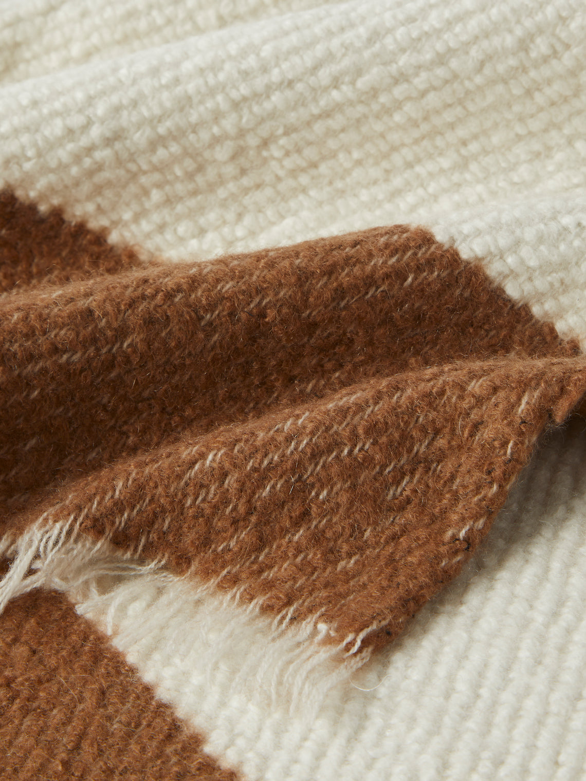 Alonpi - Mari and Silk Cashmere Throw (75in/1.9m) - Brown - ABASK