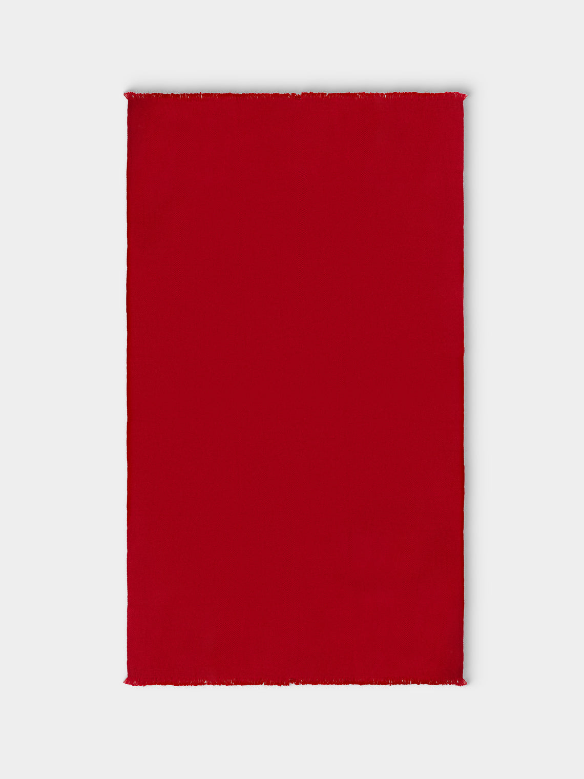 Me & K - Merino Wool and Cashmere King-Size Blanket (106in/2.7m) - Red - ABASK - 