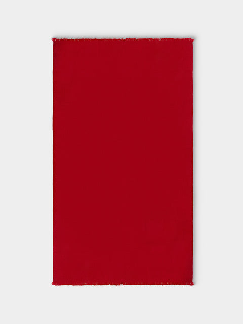 Me & K - Merino Wool and Cashmere King-Size Blanket (106in/2.7m) - Red - ABASK - 