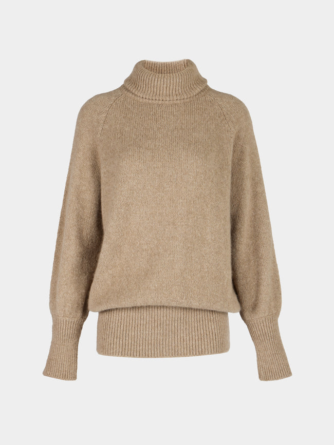Dusan - Cashmere Turtleneck Sweater | One Size - Beige - ABASK - 