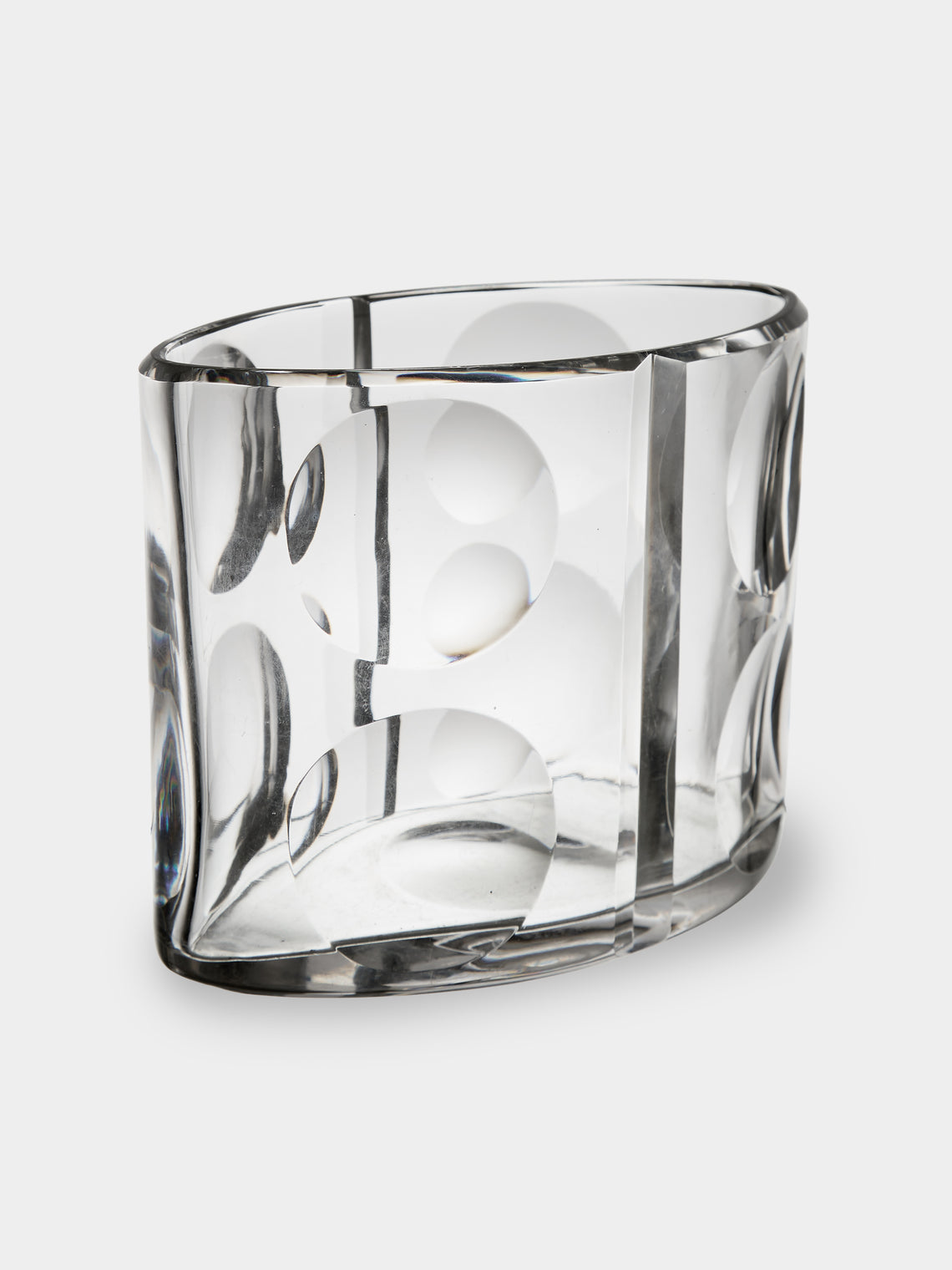 Antique and Vintage - Mid-Century Baccarat Beluga Crystal Vase - Clear - ABASK