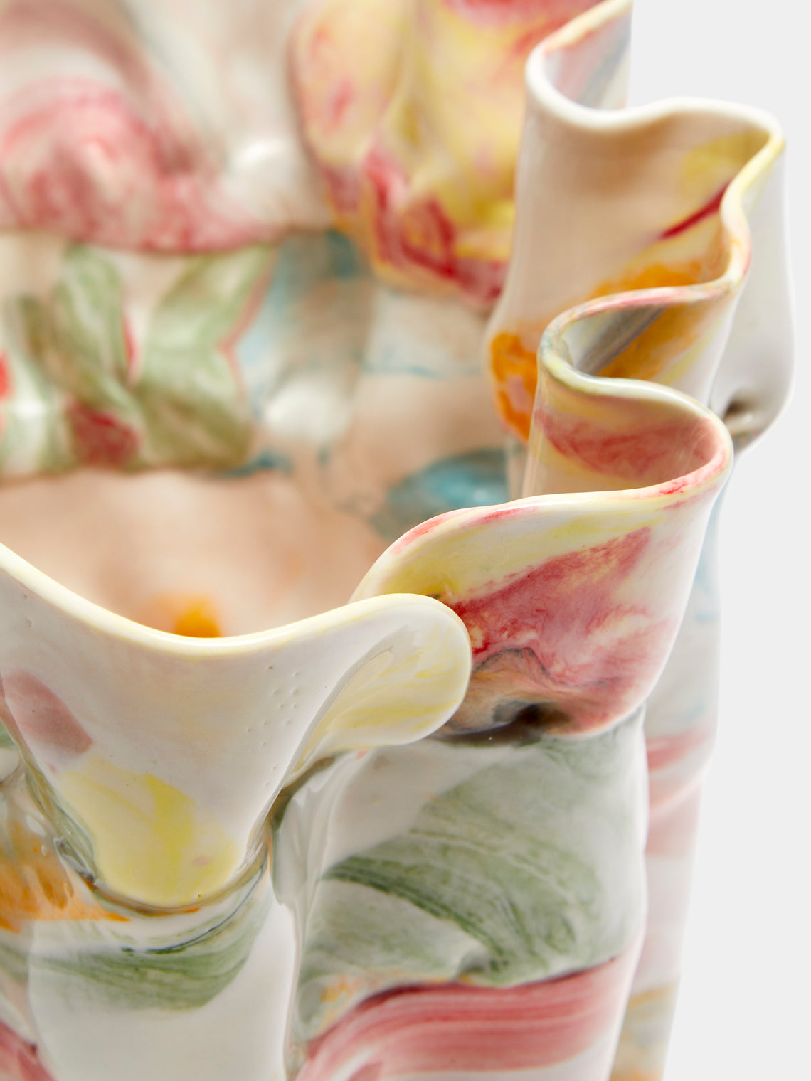 Luisa Maisel - Glossy Porcelain Vase (10in/25cm) - Multiple - ABASK