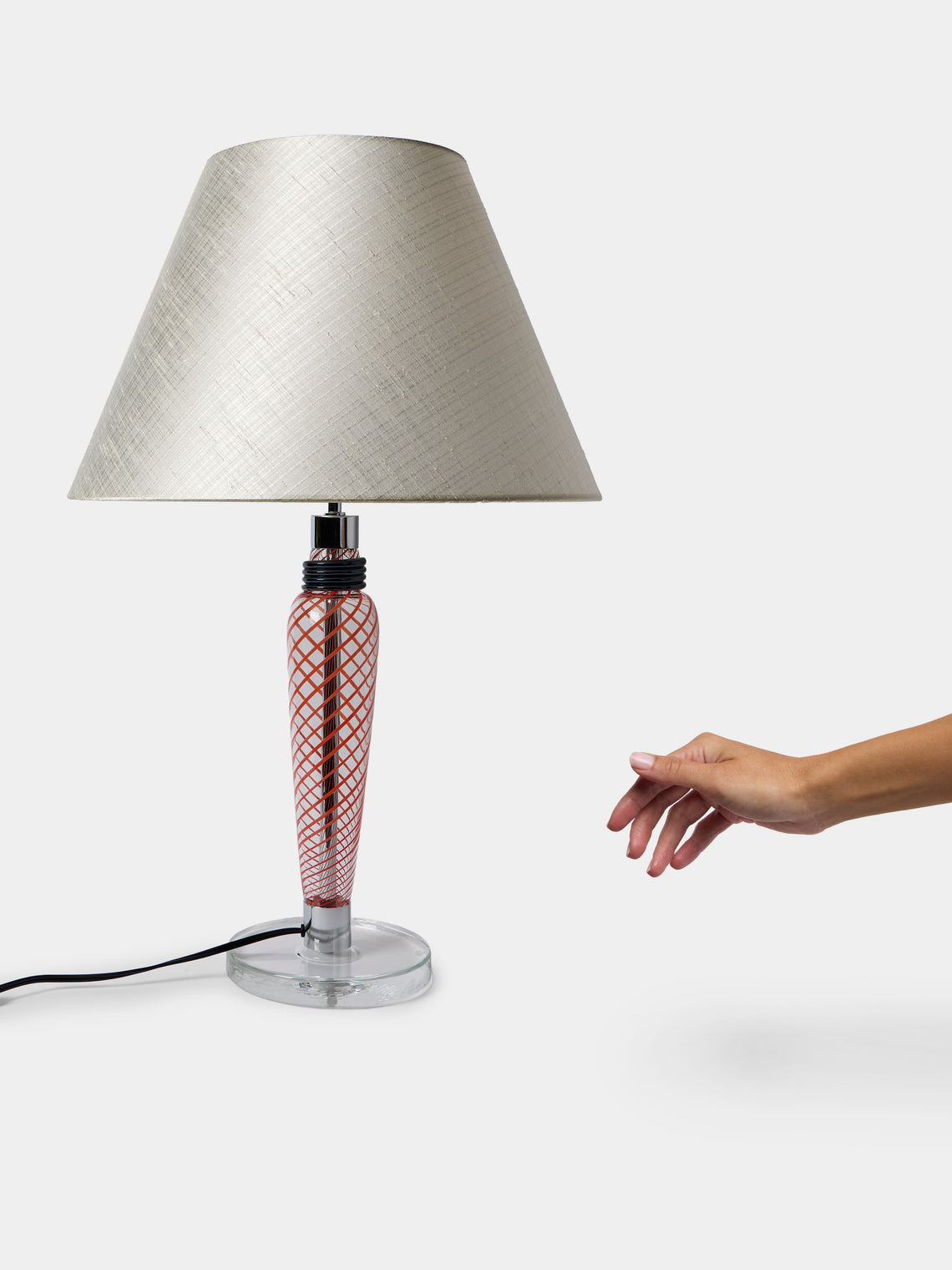 Carlo Moretti - Bricola Hand-Blown Murano Glass Table Lamp - Red - ABASK
