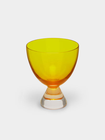 NasonMoretti - Archive Revival 1941 Hand-Blown Murano Wine Glasses (Set of 2) - Yellow - ABASK - 