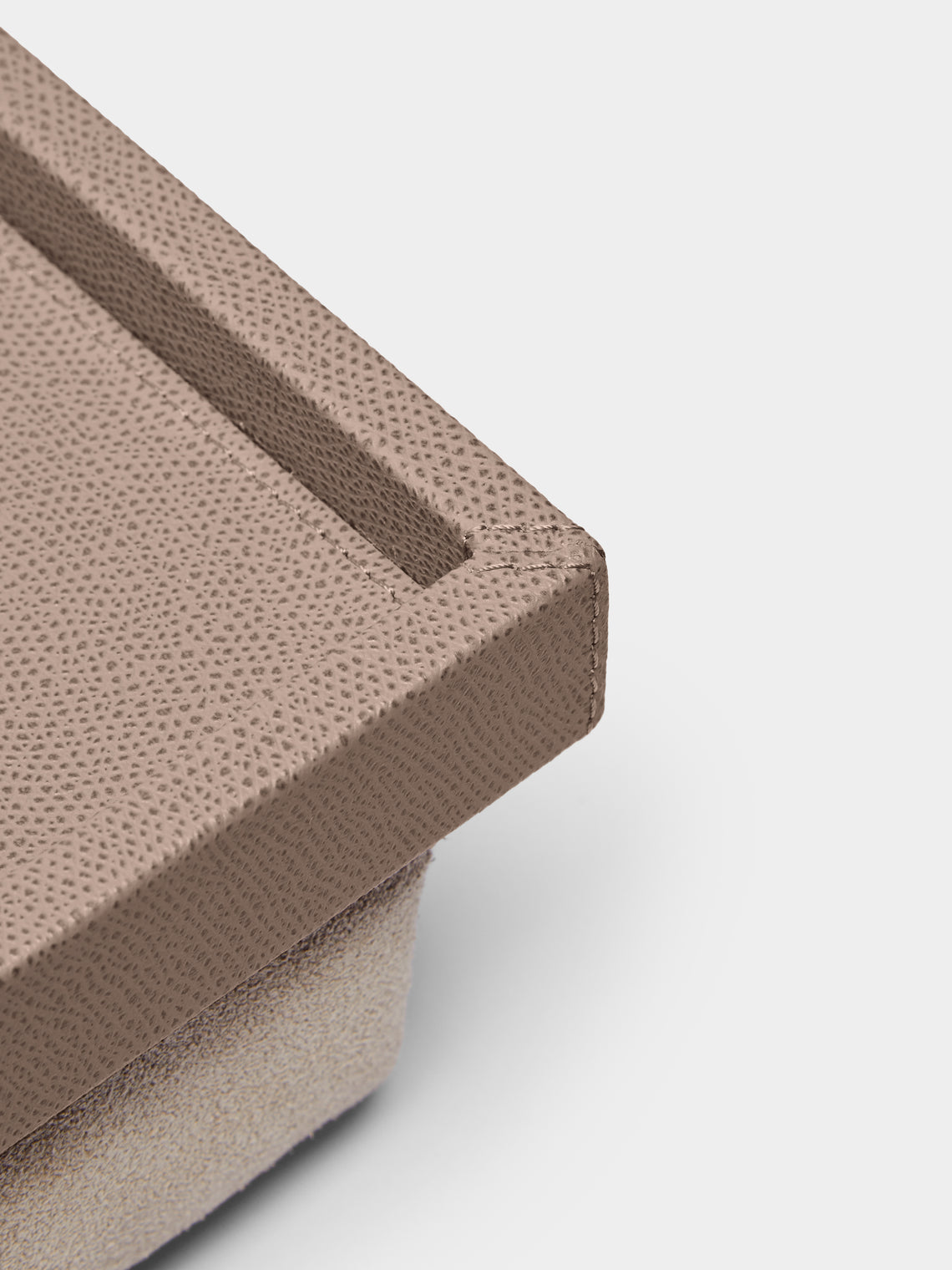 Giobagnara - Teddy Leather Bed Tray - Taupe - ABASK