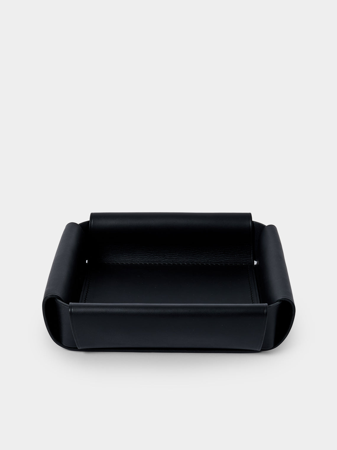 Otzi Studio - Assembly Leather Valet Tray (10in/26cm) - Black - ABASK