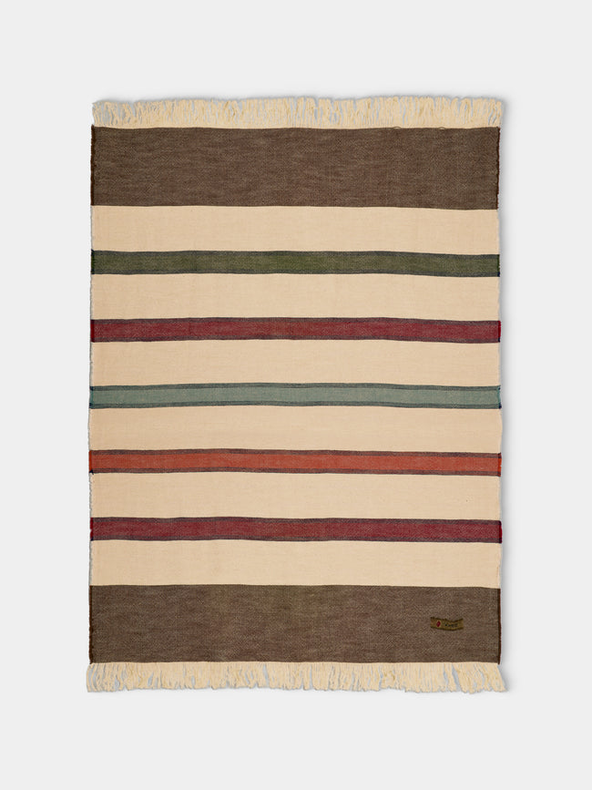 The House of Lyria - Forestiere Handwoven Linen and Cotton Blanket (75in/1.9m) - Brown - ABASK