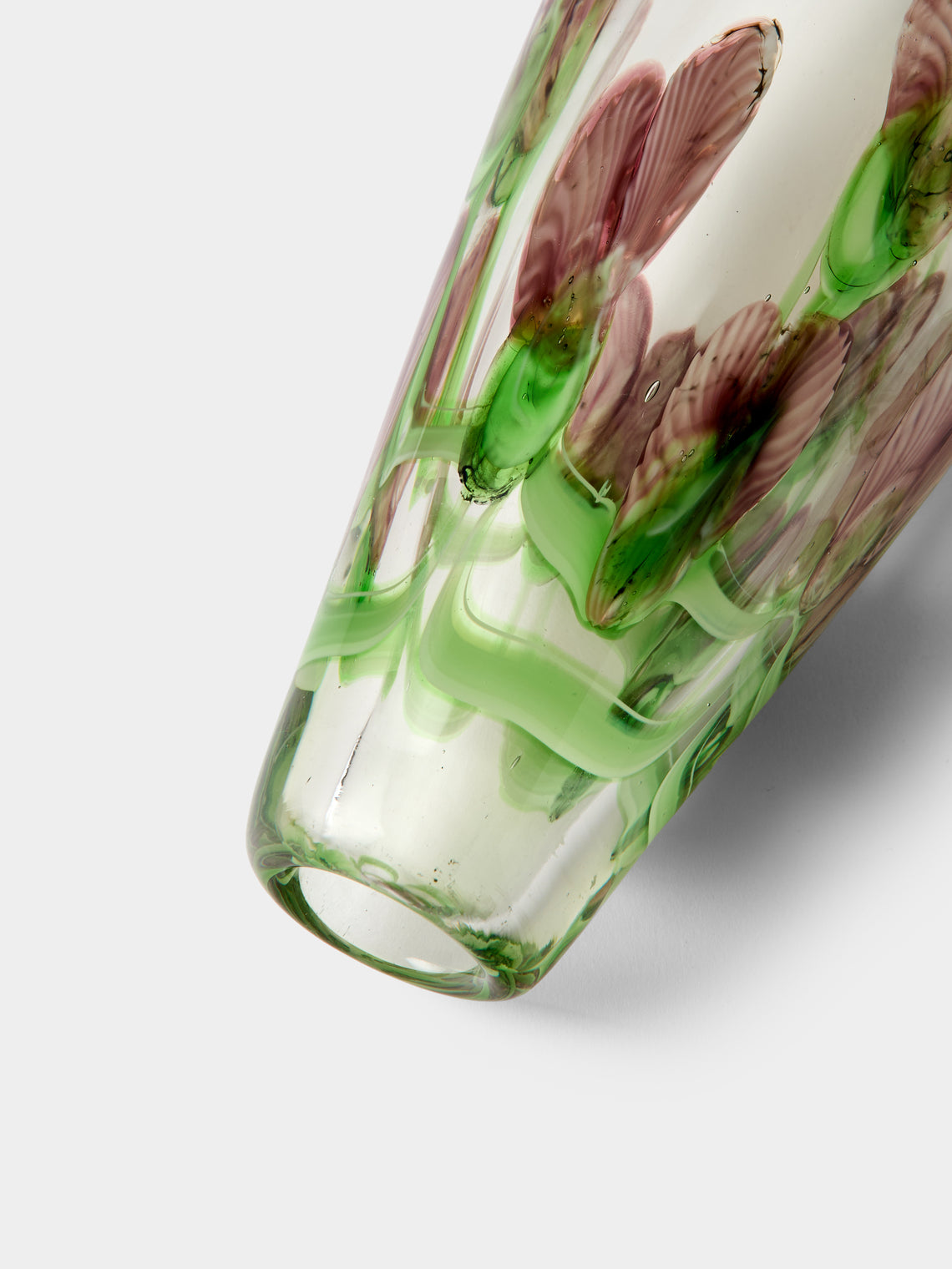 Antique and Vintage - Mid-Century Glass Bud Vases (Set of 2) - Green - ABASK
