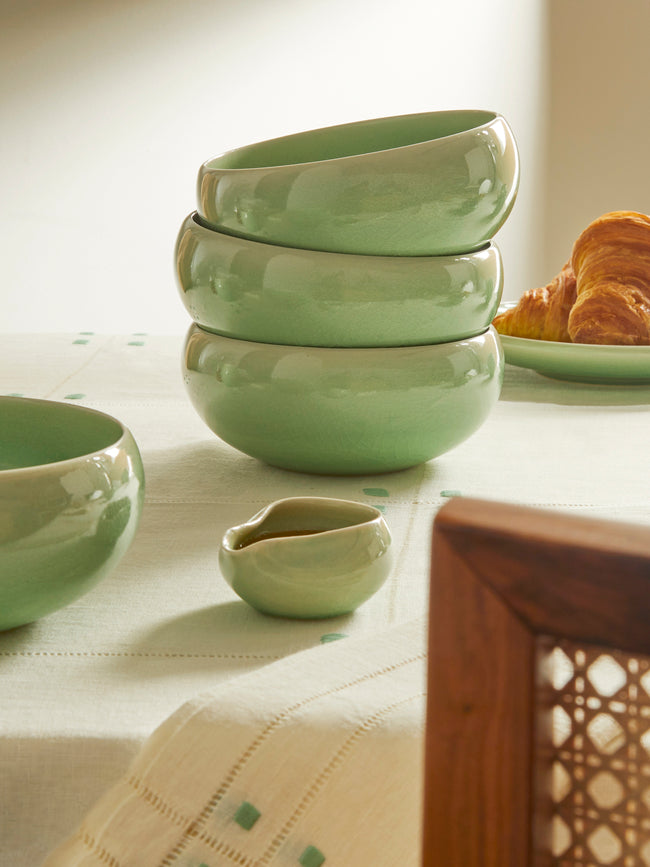 Jinho Choi - Celadon Bowls (Set of 4) -  - ABASK