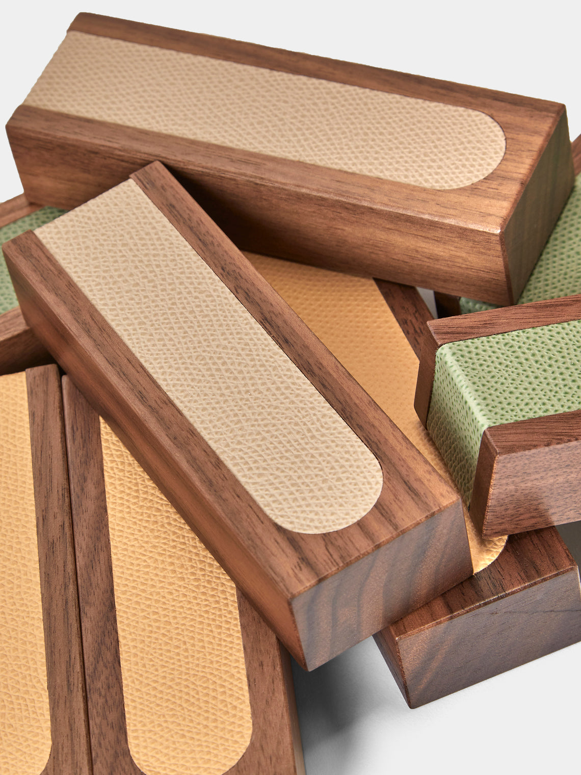 Pinetti - Leather Pisa Tower Set - Beige - ABASK