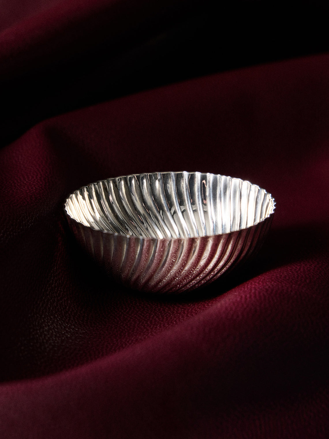 San Lorenzo - 1971 Franco Albini and Franca Helg Spiral Sterling Silver Bowl - Silver - ABASK