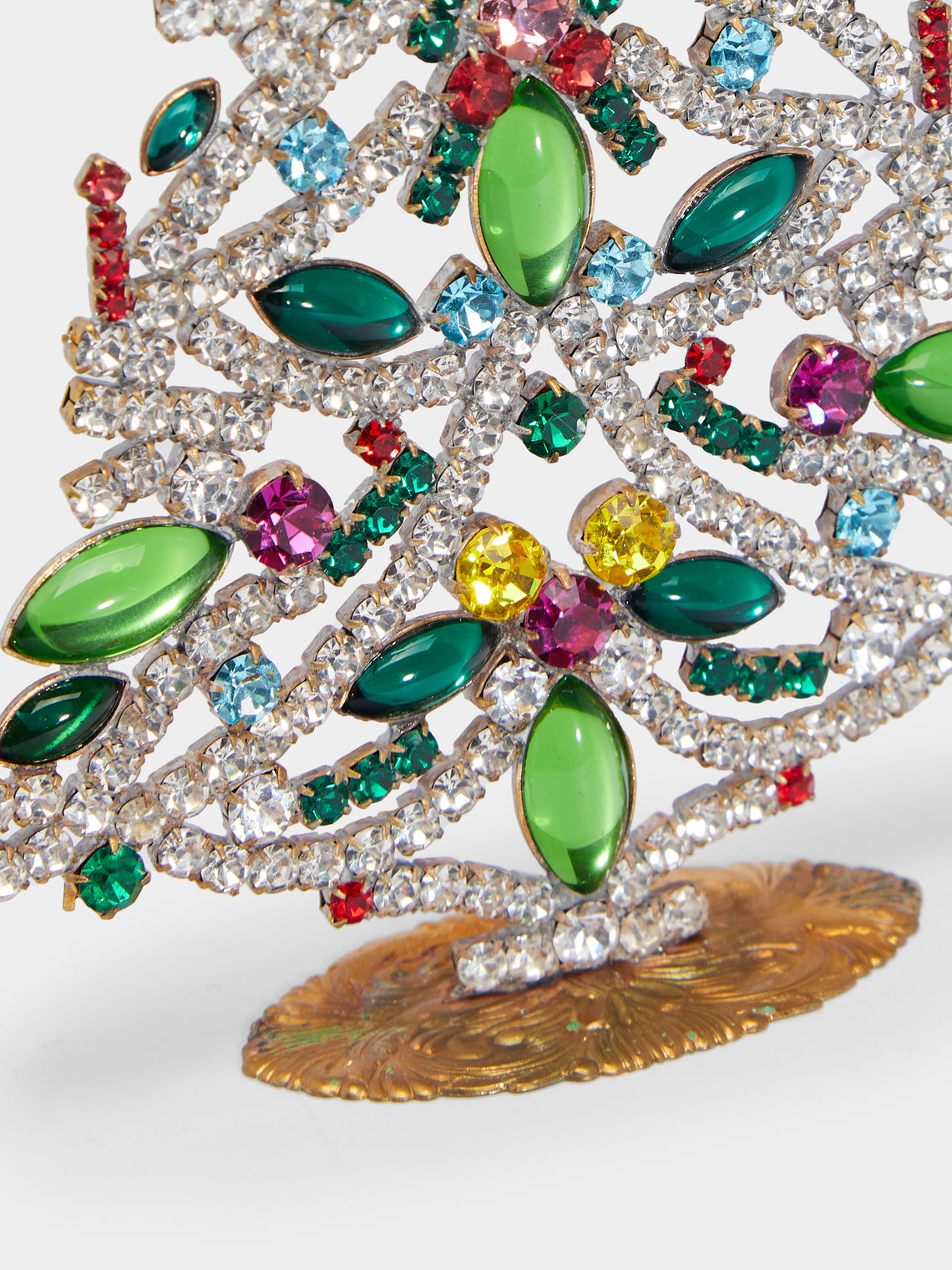 Antique and Vintage - 1930s Czech Jewelled Medium Christmas Tree -  - ABASK
