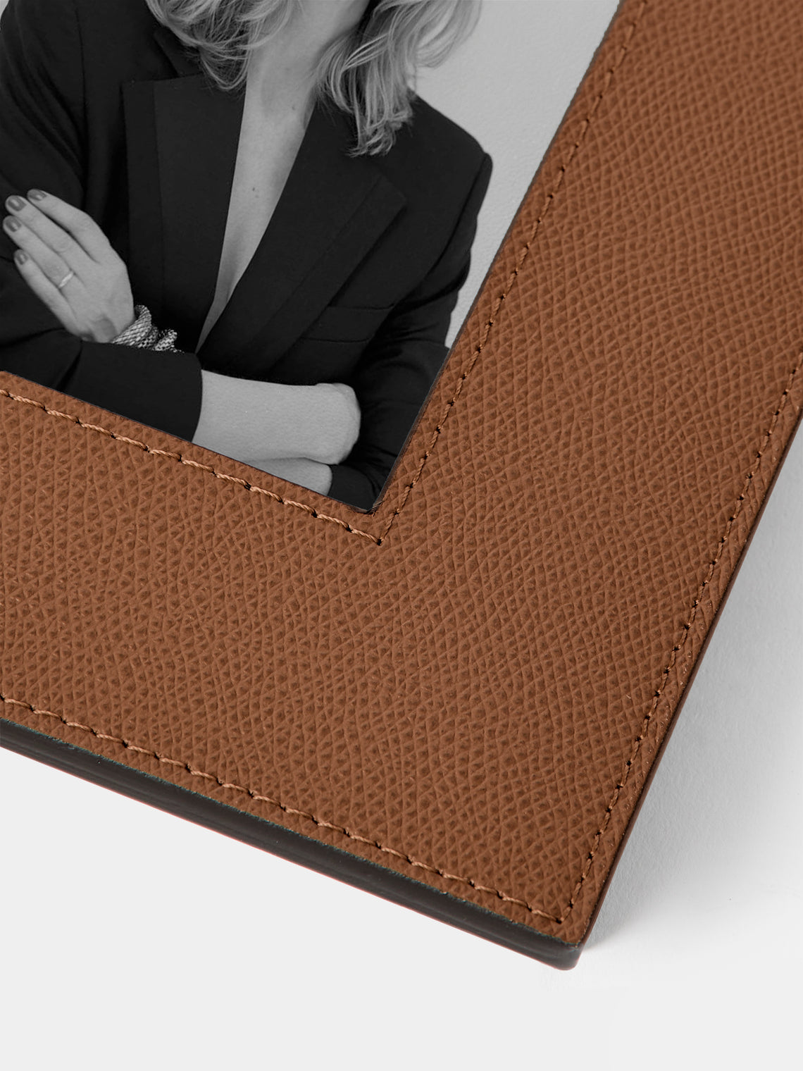 Giobagnara - Peter Leather Photo Frame (5x7") - Brown - ABASK