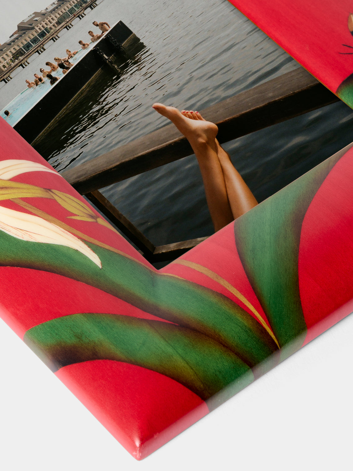 Silvia Furmanovich - Waterlilies Marquetry Wood Photo Frame - Multiple - ABASK