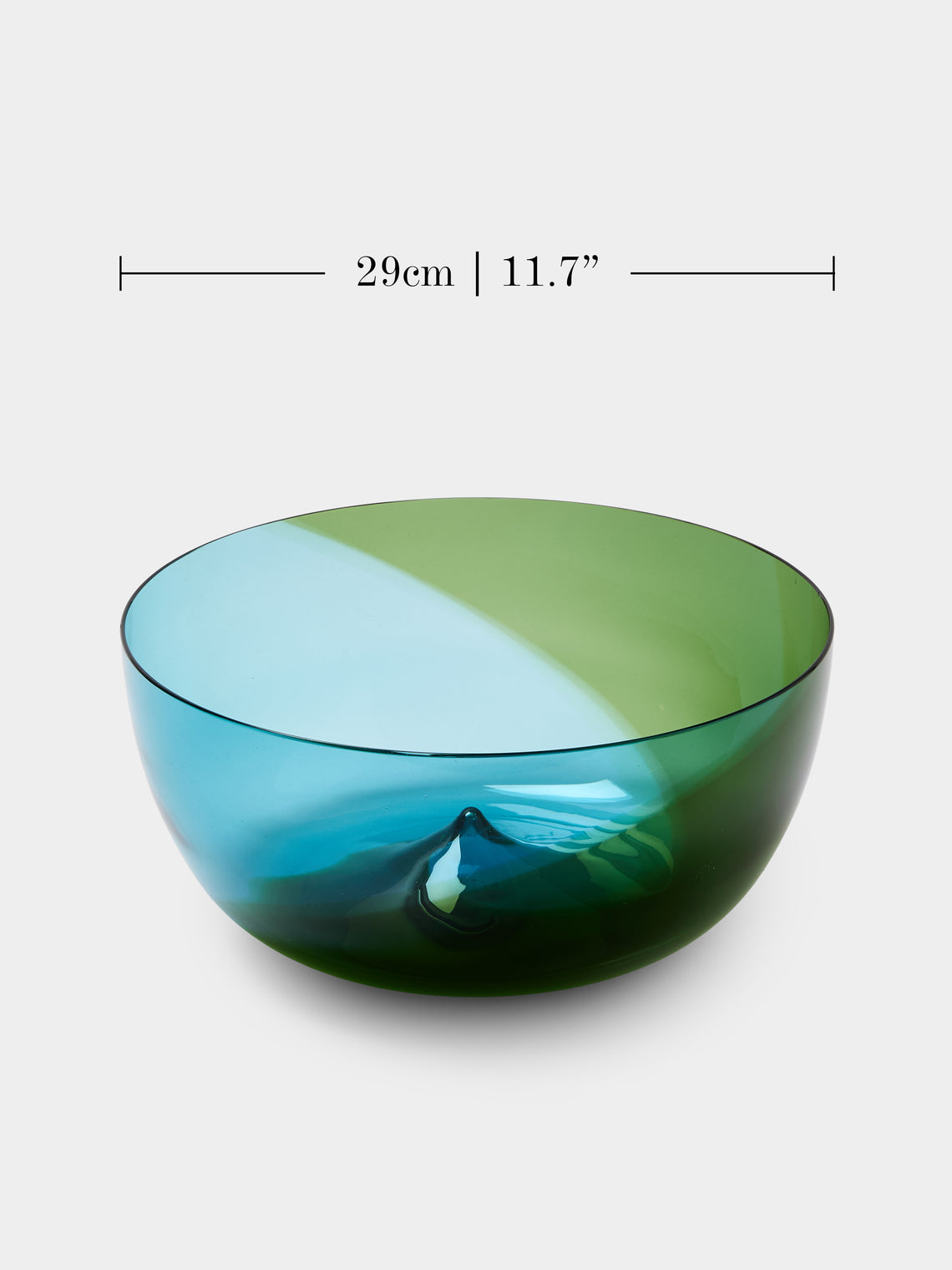 Antique and Vintage - Mid-Century Venini Glass Bowl - Green - ABASK