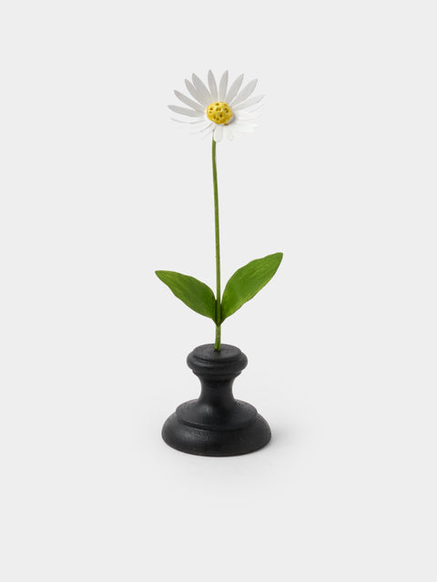 Erbavoglio Milano - Hand-Painted Copper Ornamental Flower - White - ABASK - 