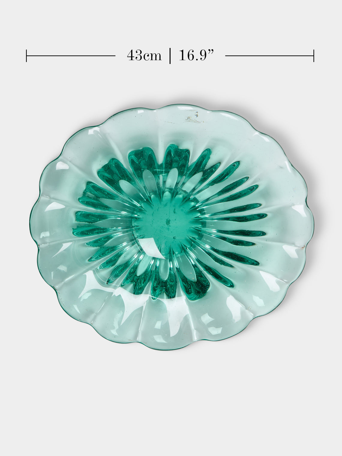 Antique and Vintage - 1942 Flavio Poli for Seguso Vetri d’Arte Murano Glass Centerpiece - Clear - ABASK