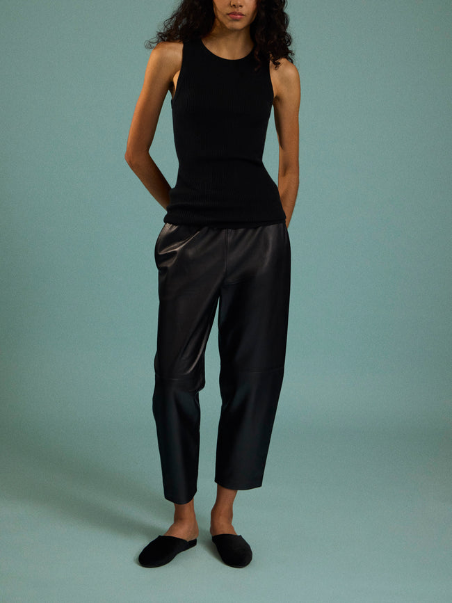 Arch4 - Manon Baby Goat Cashmere Tank Top | Size: M - Black - ABASK