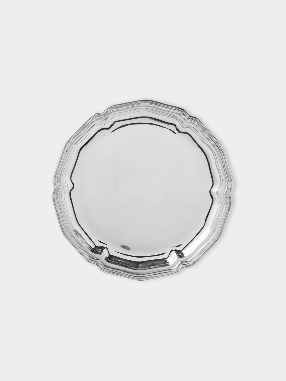 Antique and Vintage - 1950s Silver-Plated Bottle Coasters (Set of 8) - Silver - ABASK