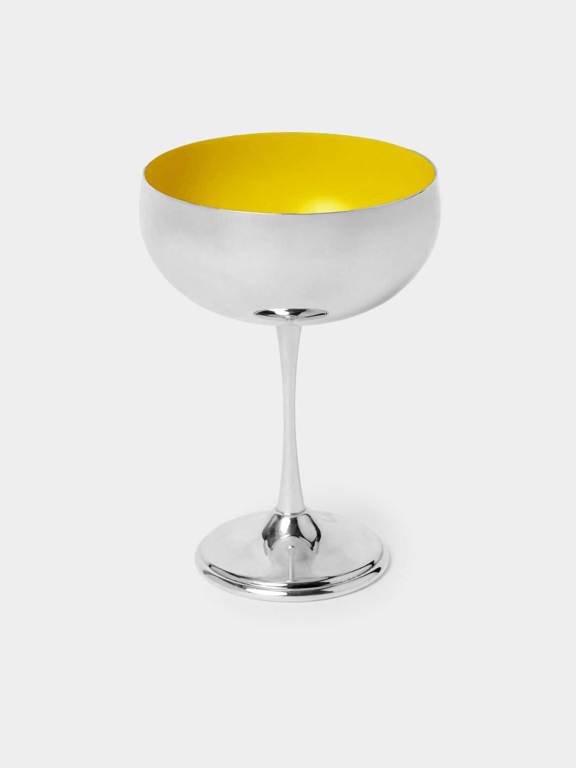 Jarosinski & Vaugoin - Silver-Plated and Burnt Lacquer Champagne Coupe - Silver - ABASK - 
