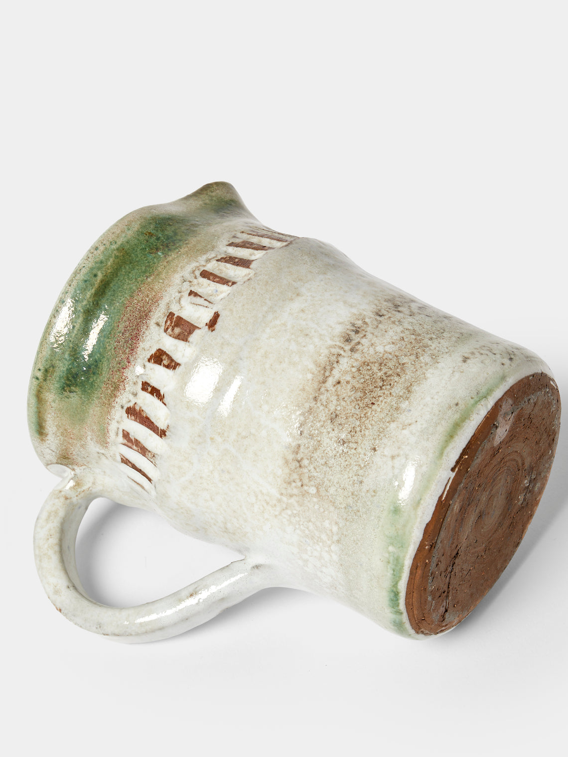 Antique and Vintage - Mid-20th-Century Albert Thiry Ceramic Jug - Beige - ABASK