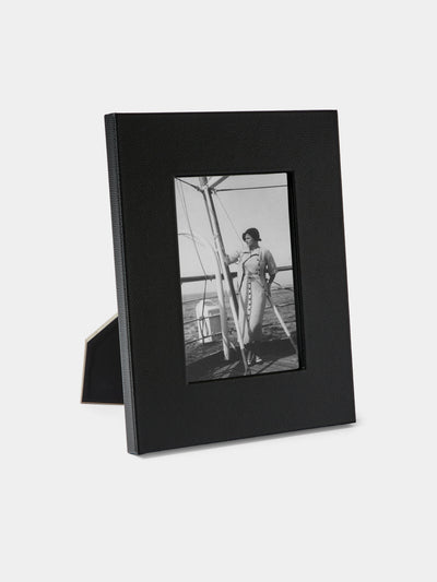 Pinetti - Leather Photo Frame (5x7") - Black - ABASK - 