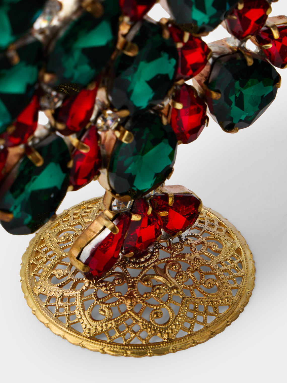 ABASK Decorations - Delightful Czech Crystal Tree - Green - ABASK