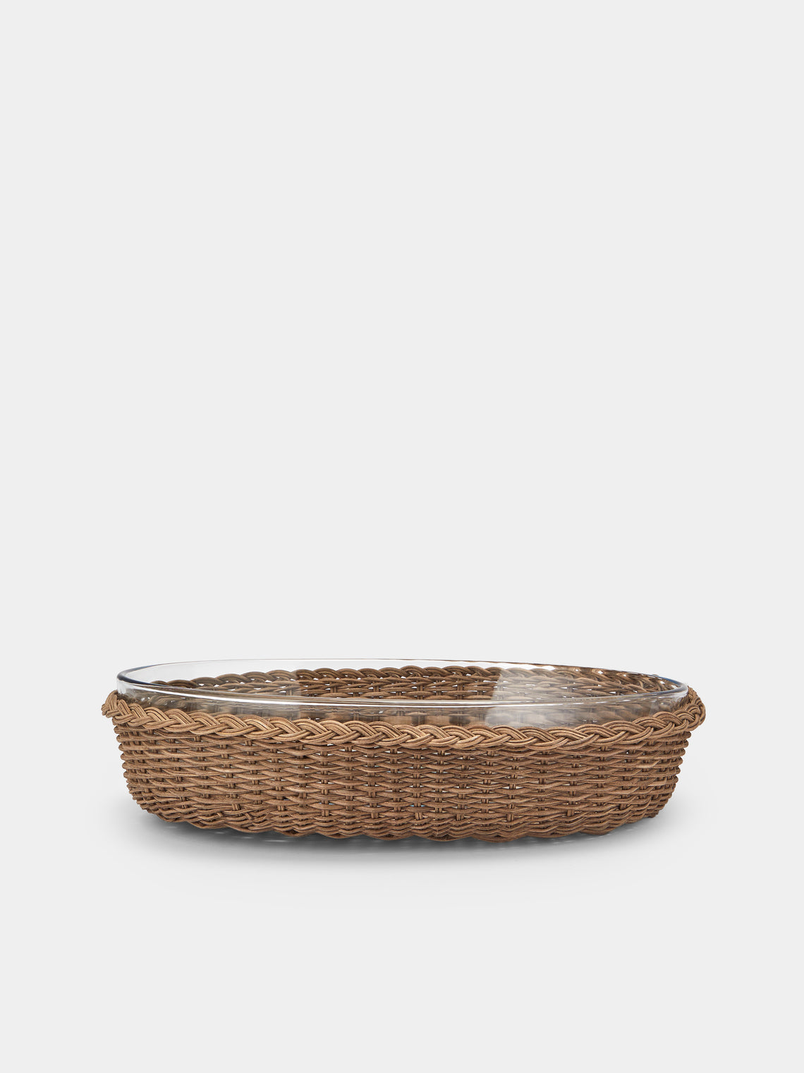 Pigment France - Lorraine Rattan Oval Baking Tray - Brown - ABASK - 