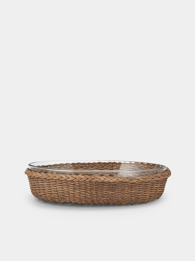 Pigment France - Lorraine Rattan Oval Baking Tray - Brown - ABASK - 