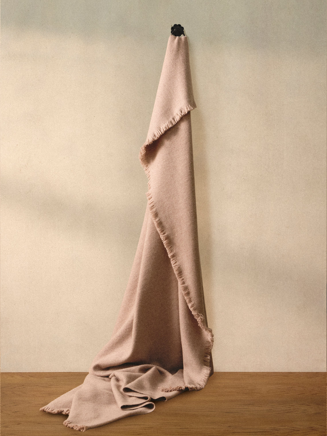 de Le Cuona - Herringbone Cashmere Throw (78.5in/2m) - Beige - ABASK