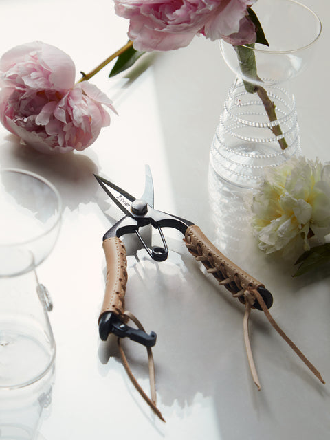 Onoyoshi Hamono - Bud Cutting Shears with Braided Leather Handles -  - ABASK