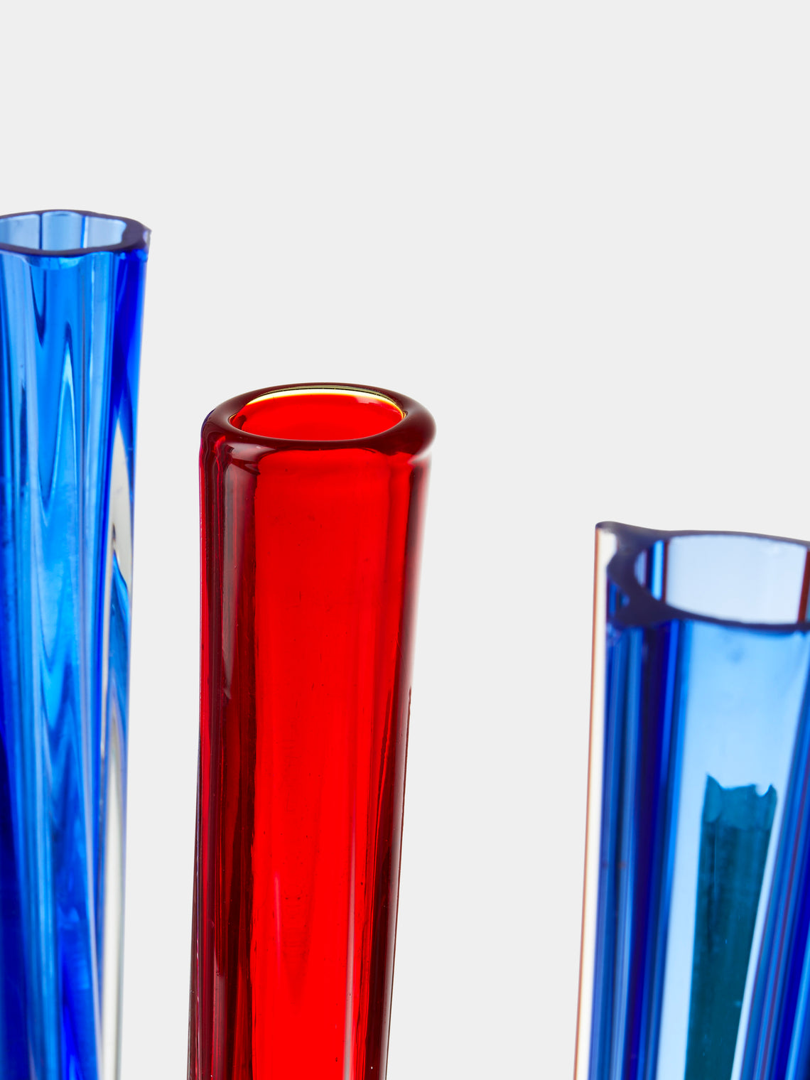 Antique and Vintage - 20th-Century Schneider Glass Bud Vases (Set of 9) - Multiple - ABASK