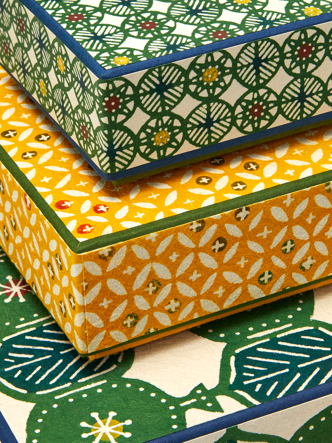 Keijusha - Washi Treasure Boxes (Set of 3) - Multiple - ABASK