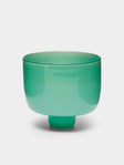 Pierrot Doremus - | Set of 2 | Hand-Blown Glass Ice Cream Bowls - Green - ABASK - 