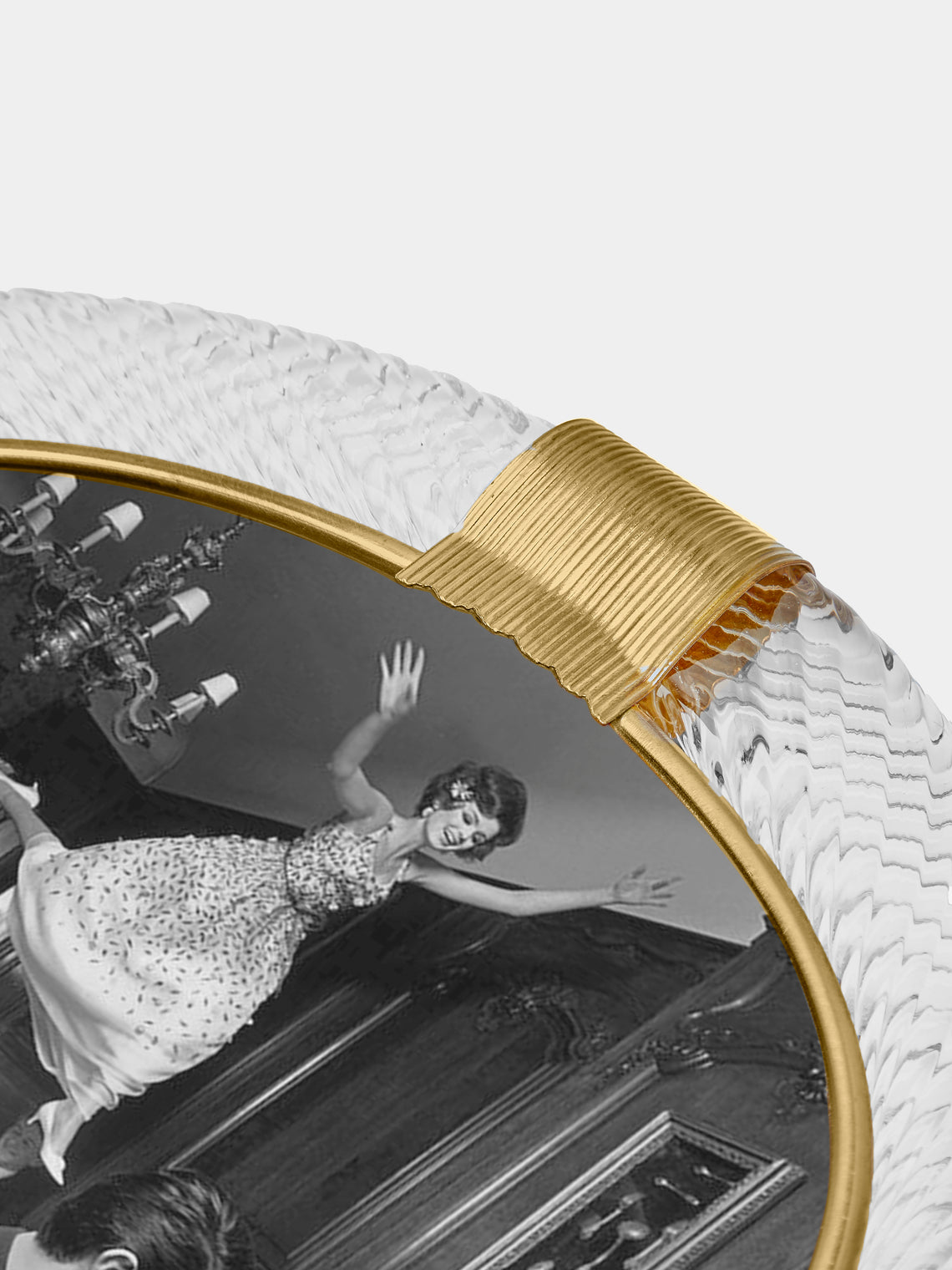 Antique and Vintage - 1960s Murano Glass Photo Frame - Clear - ABASK