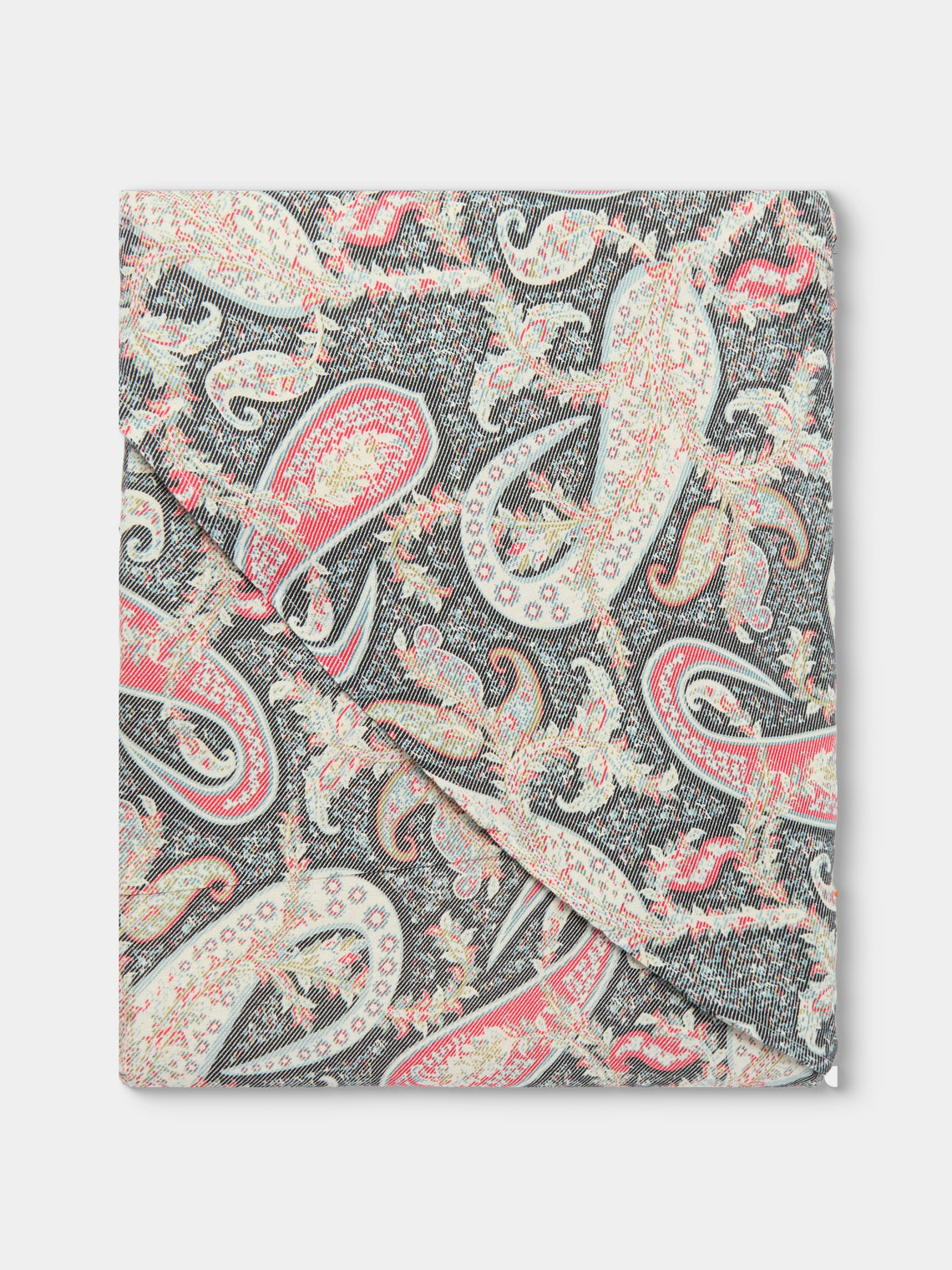 D'Ascoli - Crosby Printed Linen Round Tablecloth (90.5in/2.3m) - Multiple - ABASK