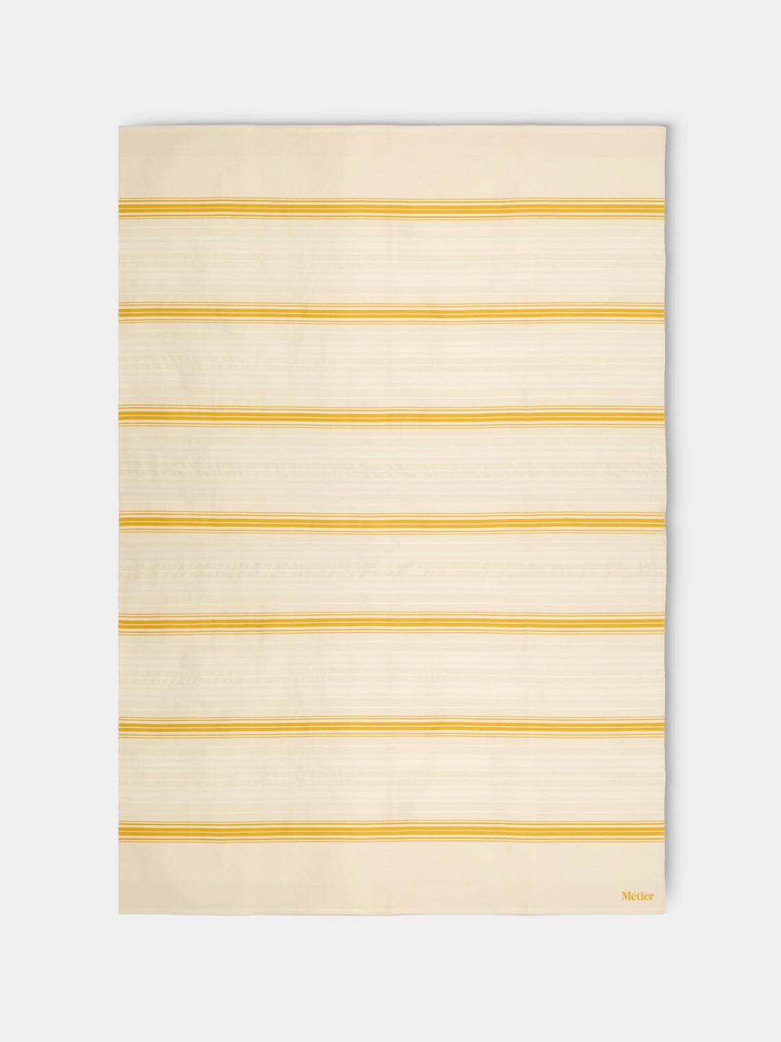 Métier - Cotton Large Beach Blanket (66in/1.7m) - Cream - ABASK