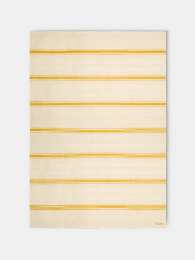 Métier - Cotton Large Beach Blanket (66in/1.7m) - Cream - ABASK