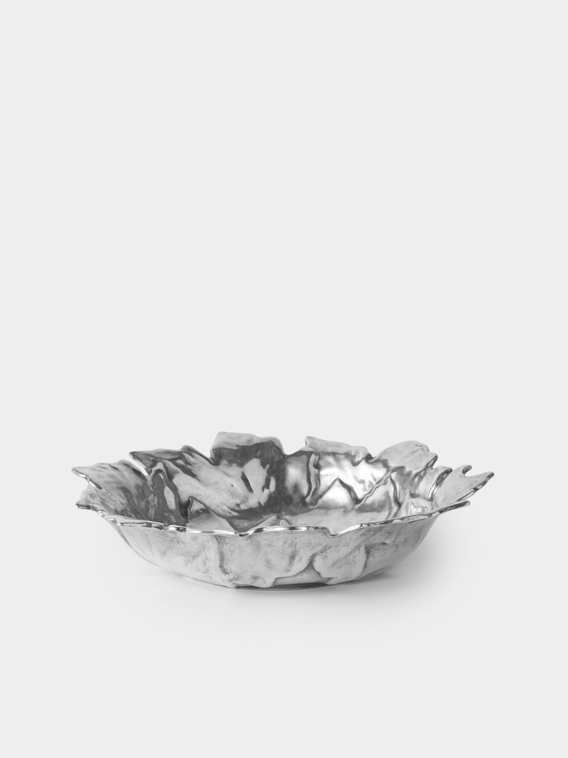 Antique and Vintage - 20th-Century Silver-Plated Trinket Tray (10.5in/27cm) - Silver - ABASK