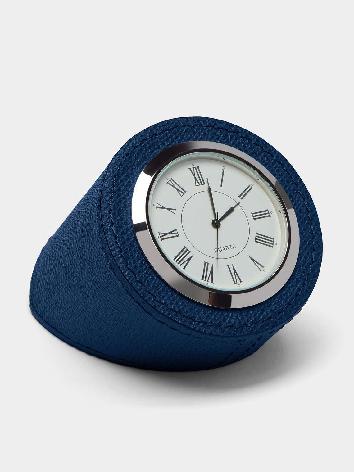 Giobagnara - Leather Desk Clock - Blue - ABASK