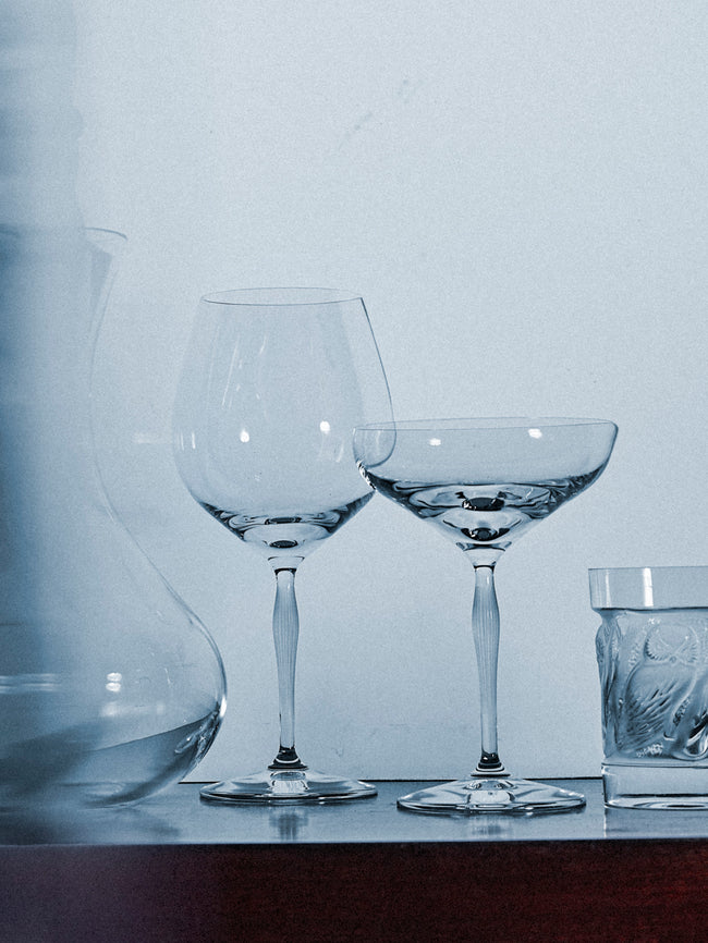 Lalique - 100 Points Crystal Burgundy Glass - Clear - ABASK