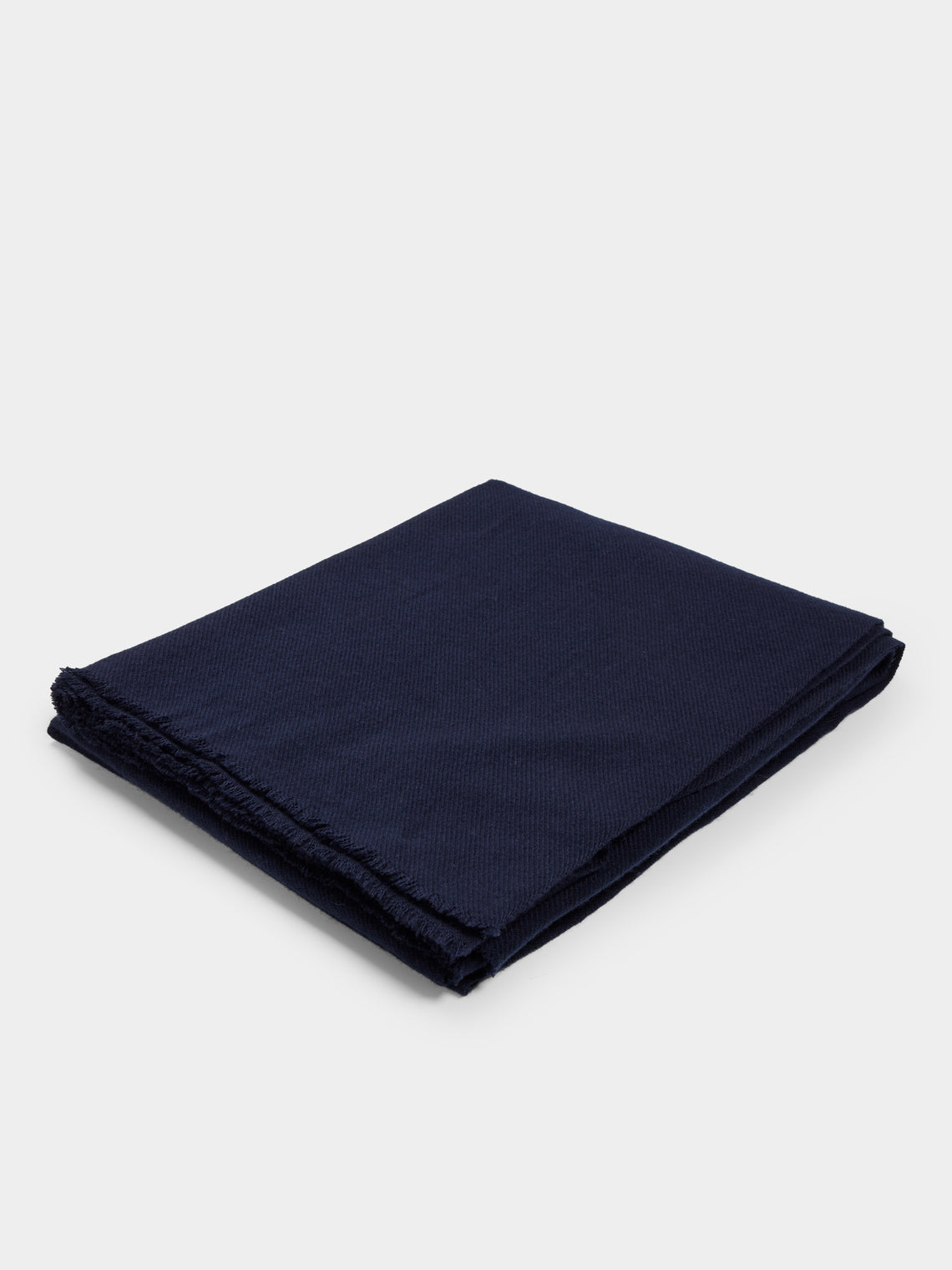 Denis Colomb - Cashmere Travel Blanket (78.5in/2m) - Navy - ABASK